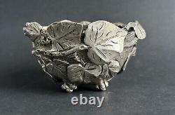 Antique Vine Bowl Sterling Silver Italy ATTILIO DE LUCA Art Nouveau