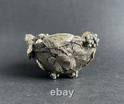Antique Vine Bowl Sterling Silver Italy ATTILIO DE LUCA Art Nouveau