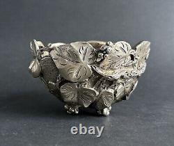 Antique Vine Bowl Sterling Silver Italy ATTILIO DE LUCA Art Nouveau