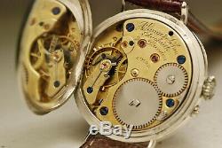 Antique Watch A Lange & Söhne 36mm Silver Silver 1910 Vintage Watch