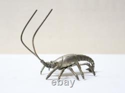 Antique and beautiful lobster sculpture in solid silver, 19th–20th century