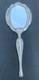 Antique Beveled Silver 800 Hallmarked Hand Mirror Face