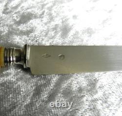 Antique box of 12 knives with solid silver blades Minerva