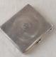 Antique Cigarette Case, In Solid Silver, Monogram Sm Ms