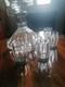 Antique Crystal And Solid Silver Carafe + 4 Glasses