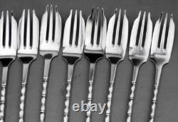 Antique dessert service 12 forks in solid silver China or Vietnam 235 grams