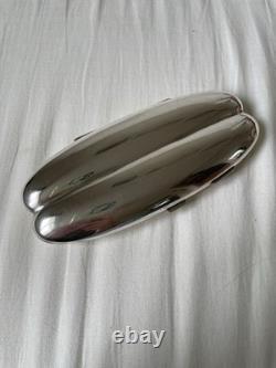Antique double cigar case in solid silver A&J Zimmerman Birmingham