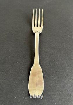 Antique farmers general silver fork sterling silver Minerva hallmarks 18th century