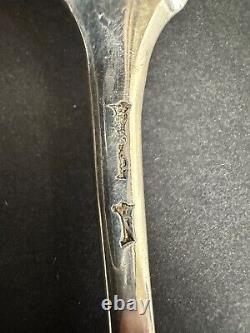 Antique farmers general silver fork sterling silver Minerva hallmarks 18th century