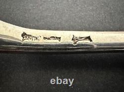 Antique farmers general silver fork sterling silver Minerva hallmarks 18th century