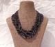 Antique Multi-strand Necklace In Solid Silver, With Amethyst And Peridot Stones