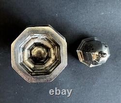 Antique octagonal solid silver sugar shaker sprinkler XIX