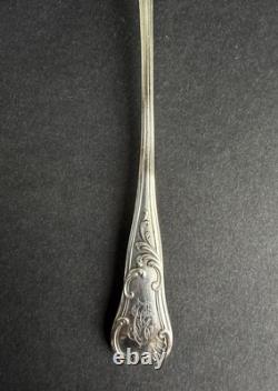 Antique olive spoon dusting device sterling silver Minerva 19th century