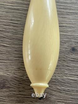Antique pierced silver serving spoon with old man's hallmark
