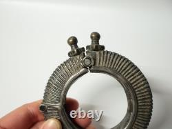 Antique rare solid silver bracelet from Rajasthan, very beautiful 19th-century decoration