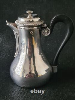 Antique selfish solid silver pitcher, Vieillard hallmark, 132 grams