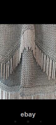 Antique set around 1900: solid silver coin purse (30 g) + mesh pouch