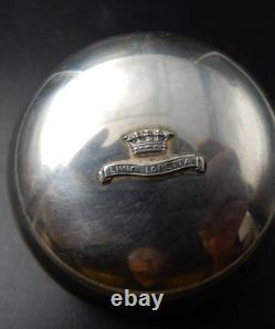 Antique silver box Livio Loretta Silver 800 Crown Italy 5.3 cm