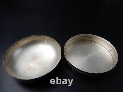 Antique silver box Livio Loretta Silver 800 Crown Italy 5.3 cm