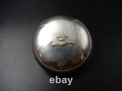 Antique silver box Livio Loretta Silver 800 Crown Italy 5.3 cm