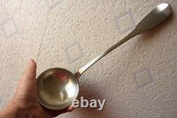 Antique silver ladle with Minerva hallmark