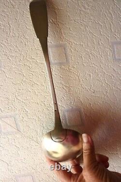 Antique silver ladle with Minerva hallmark