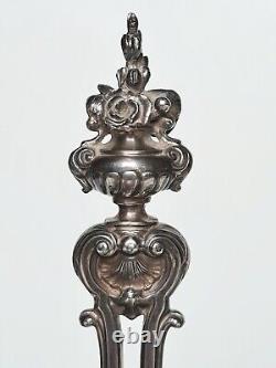 Antique silver oil and vinegar server (minerva) 19th century