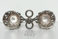 Antique silver oil and vinegar server (minerva) 19th century