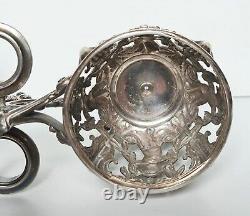 Antique silver oil and vinegar server (minerva) 19th century