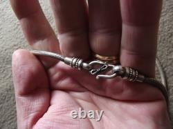 Antique silver pendant necklace