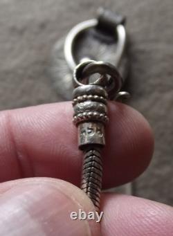 Antique silver pendant necklace