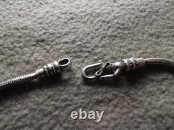 Antique silver pendant necklace