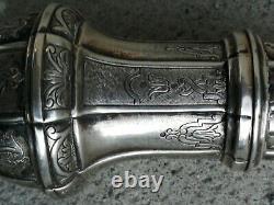 Antique silver powder shaker solid silver hallmark