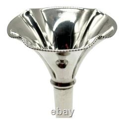 Antique silver single-stem vase, Edwardian style, lion passant hallmark