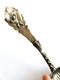 Antique Silver Spoon Decorated With Putto, Shell, And Woman's Head In Baroque Style