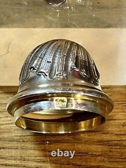 Antique silver sugar shaker, solid silver, minerva hallmark, Louis XV style, 19th century silversmith