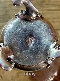 Antique silver sugar shaker, solid silver, minerva hallmark, Louis XV style, 19th century silversmith