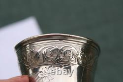 Antique silver timbale, Minerva hallmark, 60 g