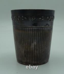 Antique silver tumbler, first standard, Minerva hallmark #5256#