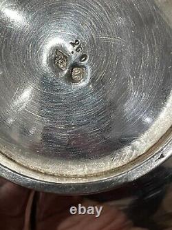 Antique solid silver Minerve hallmark Louis XVI style pitcher