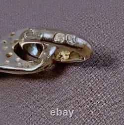 Antique solid silver fish necklace, antique silver Minerva necklace jewelry