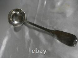 Antique solid silver ladle, Minerva hallmarks, Bourdon, 172 grams