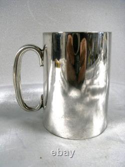 Antique solid silver mug, cup, goblet, English hallmarks, weight 117 g