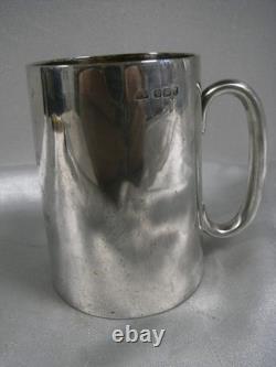 Antique solid silver mug, cup, goblet, English hallmarks, weight 117 g