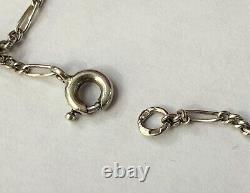 Antique solid silver necklace Louis XVI design and diamonds Pendant Jewelry