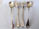 Antique Solid Silver Salt Shovels, 19th Century, 1819&ndash;1838, Vieillard Filet Spoon
