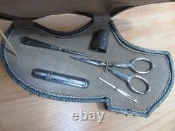 Antique solid silver sewing kit