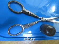 Antique solid silver sewing kit