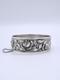Antique Sterling Silver Cuff Bracelet With Art Nouveau Rose Decoration, Circa 1900