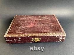 Antique sterling silver dessert box with minerve XIX angels
